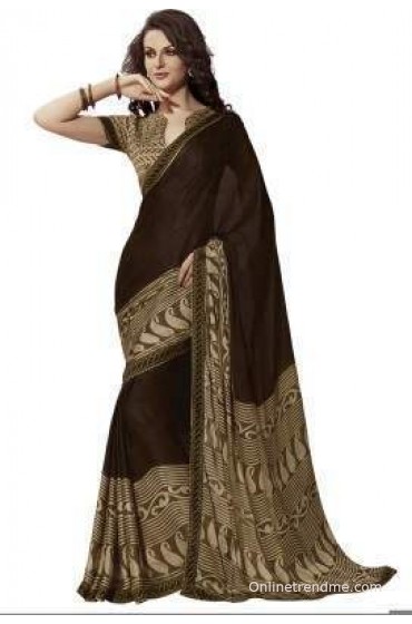 Ishin Printed Fashion Georgette Sari Ishin Printed Fashion Georgette Sari